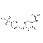 CAS#: 89074-09-9, {6-Oxo-2-[(4-sulfamoylphenyl)amino]-1,6-dihydro-5-pyrimidinyl}carbamic chloride