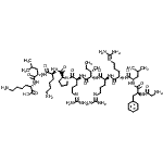 CAS 登录号：89202-80-2， 甘氨酰-L-苯丙氨酰-L-亮氨酰-N<sup>5</sup>-(二氨基亚甲基)-L-鸟氨酰-N<sup>5</sup>-(二氨基亚甲基)-L-鸟氨酰-L-异亮氨酰-N<sup>5</sup>-(二氨基亚甲基)-L-鸟氨酰-L-脯氨酰-L-赖氨酰-L-亮氨酰-L-赖氨酸