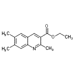 CAS 登录号：892874-87-2， 乙基2,6,7-三甲基-3-喹啉羧酸酯