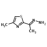 CAS#: 893417-79-3, 2-[(1E)-Ethanehydrazonoyl]-4-methyl-1,3-thiazole