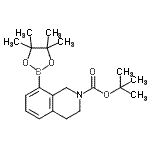 CAS#: 893566-73-9, 2-Methyl-2-propanyl 8-(4,4,5,5-tetramethyl-1,3,2-dioxaborolan-2-yl)-3,4-dihydro-2(1H)-isoquinolinecarboxylate