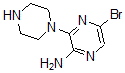CAS 登录号：893611-67-1， 5-溴-3-(1-哌嗪基)-2-吡嗪胺