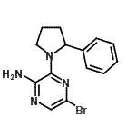 CAS 登录号：893612-01-6， 5-溴-3-(2-苯基-1-吡咯烷基)-2-吡嗪胺
