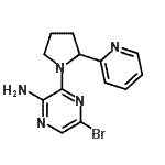 CAS#: 893612-27-6, 5-Bromo-3-[2-(2-pyridinyl)-1-pyrrolidinyl]-2-pyrazinamine