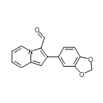 CAS#: 893612-89-0, 2-(1,3-Benzodioxol-5-yl)-3-indolizinecarbaldehyde