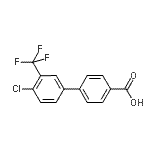 CAS#: 893637-96-2, 4'-Chloro-3'-(trifluoromethyl)-4-biphenylcarboxylic acid