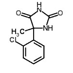 CAS 登录号：89366-02-9， 5-(2-氯苯基)-5-甲基-2,4-咪唑烷二酮