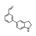 CAS#: 893738-96-0, 3-(2,3-Dihydro-1H-indol-5-yl)benzaldehyde