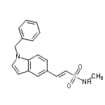 CAS 登录号：894351-84-9， (E)-2-(1-苄基-1H-吲哚-5-基)-N-甲基乙烯磺酰胺