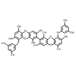 CAS#: 89445-12-5, 9,9'-Bis(3,5-dihydroxyphenoxy)-2,2'-bioxanthrene-1,1',3,3',6,6',8,8'-octol