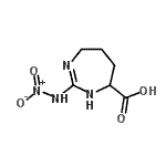 CAS#: 89489-05-4, 2-(Nitroamino)-4,5,6,7-tetrahydro-1H-1,3-diazepine-7-carboxylic acid
