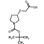 CAS#: 895126-64-4, {[(3S)-1-{[(2-Methyl-2-propanyl)oxy]carbonyl}-3-pyrrolidinyl]oxy}acetic acid