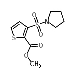 CAS#: 895261-88-8, Methyl 3-(1-pyrrolidinylsulfonyl)-2-thiophenecarboxylate