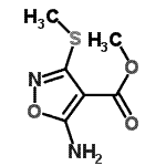 CAS 登录号：89533-01-7， 甲基5-氨基-3-(甲硫基)-1,2-恶唑-4-羧酸酯