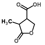 CAS#: 89533-85-7, 4-Methyl-5-oxotetrahydro-3-furancarboxylic acid