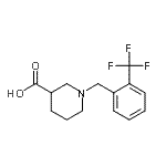 CAS 登录号：896045-89-9， 1-[2-(三氟甲基)苄基]-3-哌啶羧酸