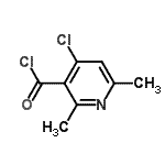 CAS#: 89662-90-8, 4-Chloro-2,6-dimethylnicotinoyl chloride