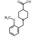 CAS#: 897094-26-7, 1-(2-Methoxybenzyl)-4-piperidinecarboxylic acid