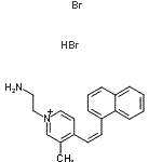 CAS#: 89711-12-6, 1-(2-Aminoethyl)-3-methyl-4-[(Z)-2-(1-naphthyl)vinyl]pyridinium bromide hydrobromide (1:1:1)