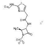 CAS#: 89766-86-9, Potassium (2S,3S)-3-{[(2-formamido-1,3-thiazol-4-yl)acetyl]amino}-2-methyl-4-oxo-1-azetidinesulfonate