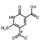 CAS#: 89795-73-3, 6-Methyl-5-nitro-2-oxo-1,2-dihydro-3-pyridinecarboxylic acid