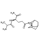 CAS#: 89813-21-8, Alanyl-N<sup>5</sup>-adamantan-1-yl-D-glutamamide