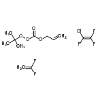 CAS 登录号：89823-13-2， 烯丙基叔-丁氧基碳酸酯;1-氯-1,2,2-三氟-乙烯;1,1-二氟乙烯