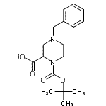 CAS#: 898282-25-2, 4-Benzyl-1-{[(2-methyl-2-propanyl)oxy]carbonyl}-2-piperazinecarboxylic acid