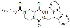 CAS#: 898289-65-1, 1,2,4-Piperazinetricarboxylic Acid 1-(9H-Fluoren-9-Ylmethyl) 4-(2-Propen-1-Yl) Ester