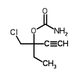 CAS 登录号：89850-57-7， 3-(氯甲基)-1-戊炔-3-基氨基甲酸酯