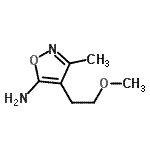 CAS#: 89851-82-1, 4-(2-Methoxyethyl)-3-methyl-1,2-oxazol-5-amine