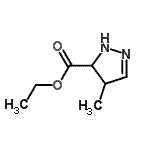 CAS 登录号：89851-95-6， 乙基4-甲基-4,5-二氢-1H-吡唑-5-羧酸酯