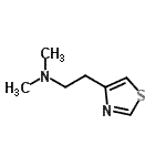 CAS#: 89852-41-5, N,N-Dimethyl-2-(1,3-thiazol-4-yl)ethanamine