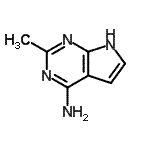 CAS#: 89852-87-9, 2-methyl-7H-pyrrolo[3,2-e]pyrimidin-4-amine