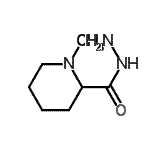 CAS#: 89856-16-6, 1-Methyl-2-piperidinecarbohydrazide