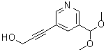 CAS 登录号：898561-64-3， 3-[5-(二甲氧基甲基)-3-吡啶基]-2-丙炔-1-醇