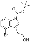 CAS#: 898746-58-2, 2-Methyl-2-propanyl 4-bromo-3-(2-hydroxyethyl)-1H-indole-1-carboxylate