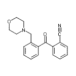 CAS#: 898750-05-5, 2-[2-(4-Morpholinylmethyl)benzoyl]benzonitrile
