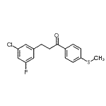 CAS#: 898750-43-1, 3-(3-Chloro-5-fluorophenyl)-1-[4-(methylsulfanyl)phenyl]-1-propanone