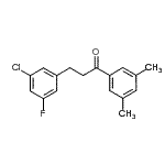 CAS 登录号：898750-79-3， 3-(3-氯-5-氟苯基)-1-(3,5-二甲基苯基)-1-丙酮