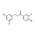 CAS#: 898750-82-8, 1-(4-Bromo-3-fluorophenyl)-3-(3-chloro-5-fluorophenyl)-1-propanone