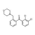 CAS 登录号：898750-98-6， (2,3-二氯苯基)[2-(4-吗啉基甲基)苯基]甲酮