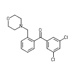 CAS 登录号：898751-09-2， (3,5-二氯苯基)[2-(4-吗啉基甲基)苯基]甲酮