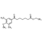CAS 登录号：898751-10-5， 乙基7-(4-甲氧基-3,5-二甲基苯基)-7-氧代庚酸酯