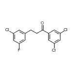 CAS 登录号：898751-40-1， 3-(3-氯-5-氟苯基)-1-(3,5-二氯苯基)-1-丙酮