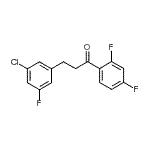 CAS 登录号：898751-44-5， 3-(3-氯-5-氟苯基)-1-(2,4-二氟苯基)-1-丙酮