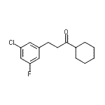 CAS 登录号：898751-73-0， 3-(3-氯-5-氟苯基)-1-环己基-1-丙酮