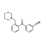 CAS#: 898751-86-5, 3-[2-(1-Piperidinylmethyl)benzoyl]benzonitrile