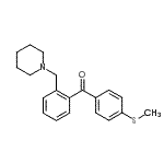 CAS 登录号：898752-04-0， [4-(甲硫基)苯基][2-(1-哌啶基甲基)苯基]甲酮