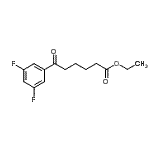 CAS 登录号：898752-40-4， 乙基6-(3,5-二氟苯基)-6-氧代己酸酯